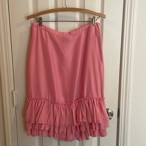 Banana Republic Silk Ruffled Skirt